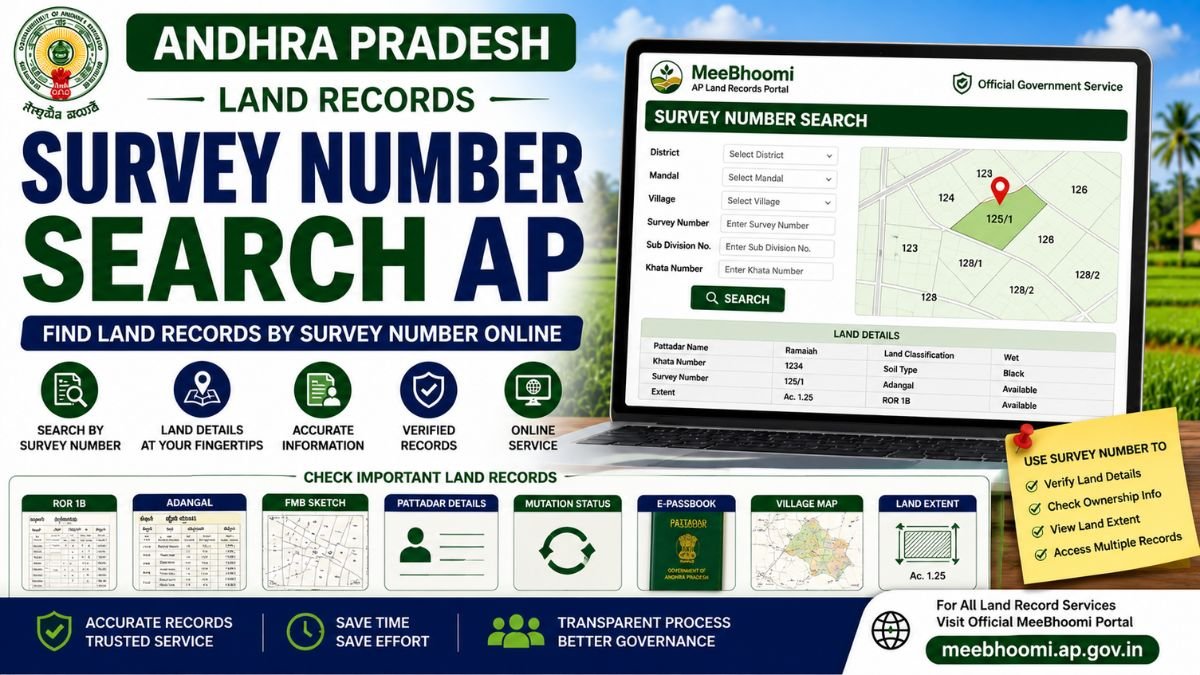 Survey Number Search AP – Check land records by Survey Number